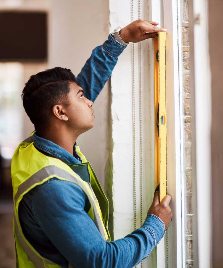 KILT taking accurate on-site measurements for new windows and doors in Cape Town